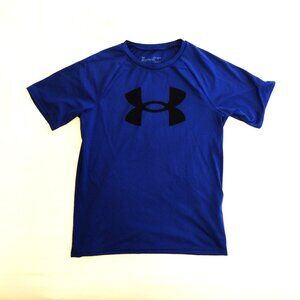 UNDER ARMOUR HEATGEAR Pullover Shirt - Royal Blue - Youth Large (14-16)